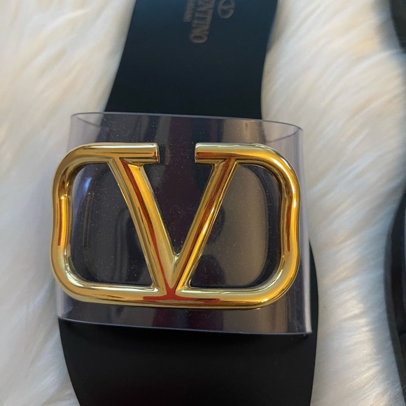 Valentino Transparent Slide Sandal - Picture 4 of 10